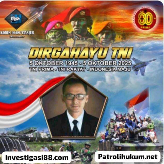 HUT ke-80 TNI, Media Patrolihukum.net dan Investigasi88.com Tegaskan Dukungan untuk TNI: “Bersama Rakyat, TNI Kuat”