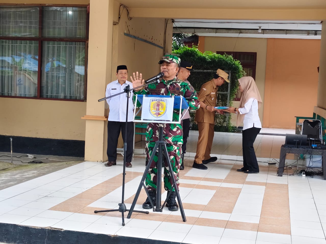 Apel Gabungan Tiga Pilar di Labuan Amas Utara Teguhkan Komitmen Ciptakan Wilayah Aman dan Sejahtera