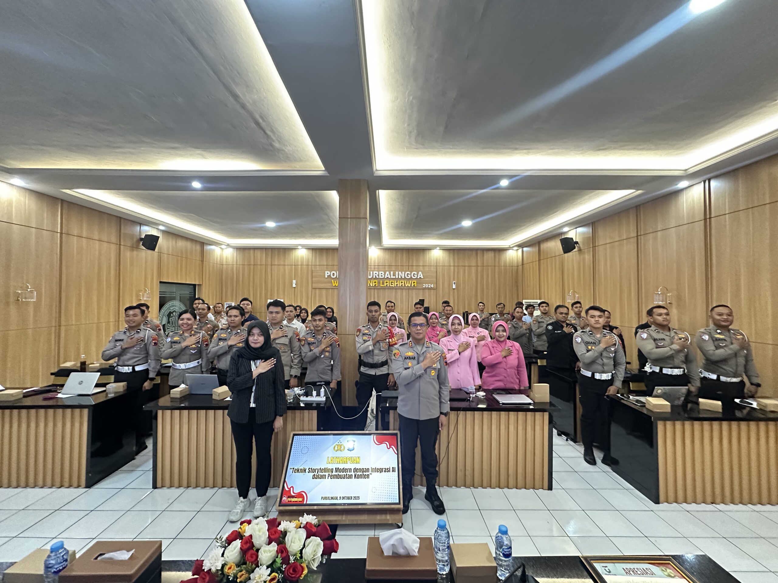 Polres Purbalingga Gelar Pelatihan Storytelling Modern Berbasis AI