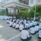Tumbuhkan Jiwa Nasionalisme, Koramil 0820-12/Kraksaan Latih PBB Siswa SMP dan SMA HATI Rangkang