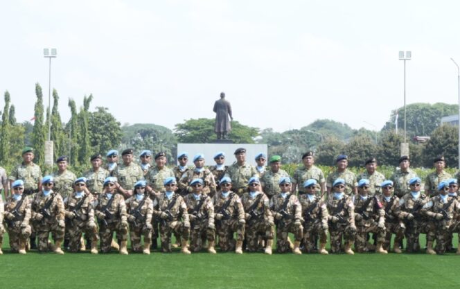 
Wakil Panglima TNI Lepas Satgas Kizi TNI MINUSCA Ke Afrika Tengah