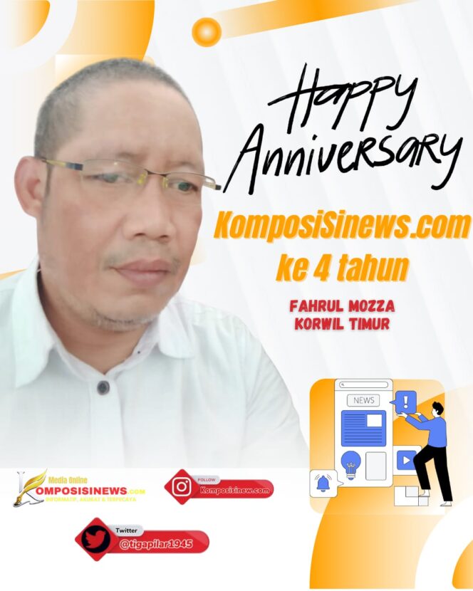 
					Ulang Tahun ke-4 Komposisinews.com, Fahrul Mozza Apresiasi Kiprah Media Independen dan Profesional