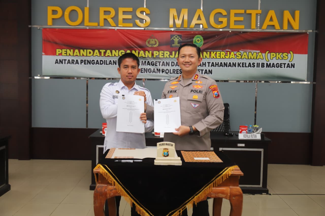 Tingkatkan Soliditas dan Sinergitas, Kapolres Magetan Jalin Kerja Sama dengan Pengadilan Agama dan Rutan Kelas II B Magetan*
