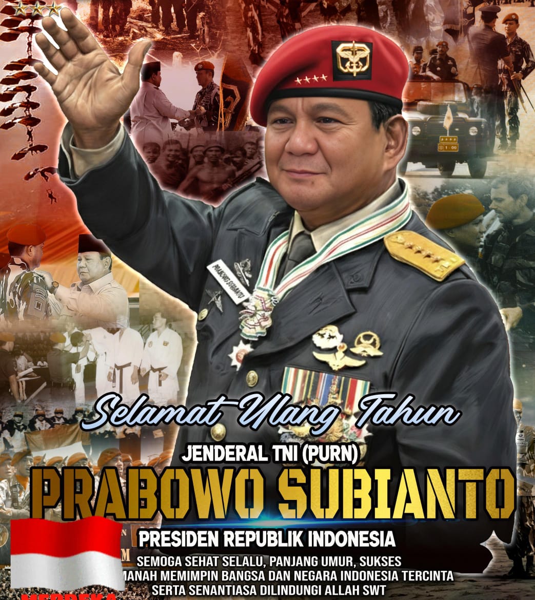 Ucapan Tulus dari Patrolihukum.net: Selamat Ulang Tahun Presiden RI Prabowo Subianto, Pemimpin yang Amanah dan Cinta Tanah Air