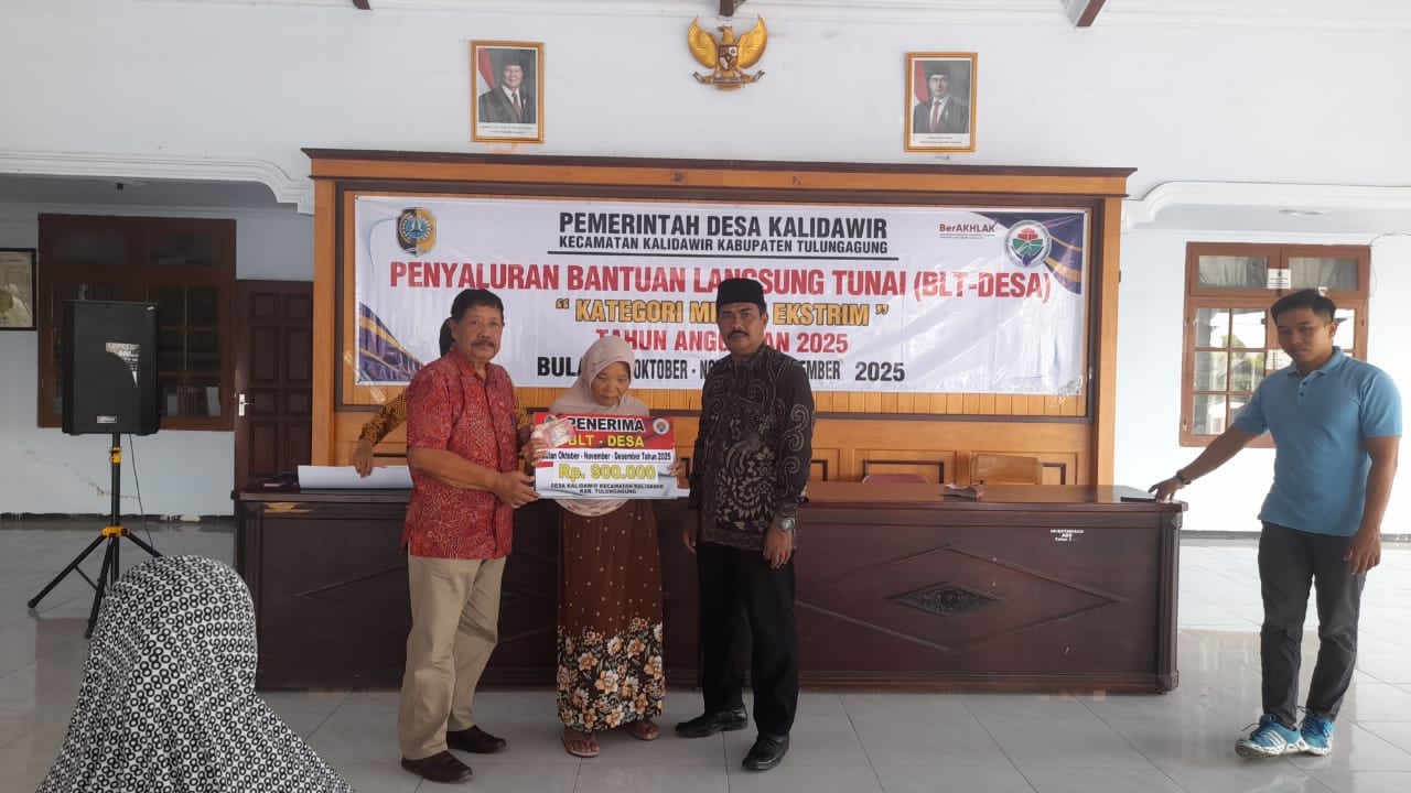 Pembagian BLT Dana Desa di Kalidawir, 25 KPM Terima Bantuan untuk 3 Bulan Sekaligus