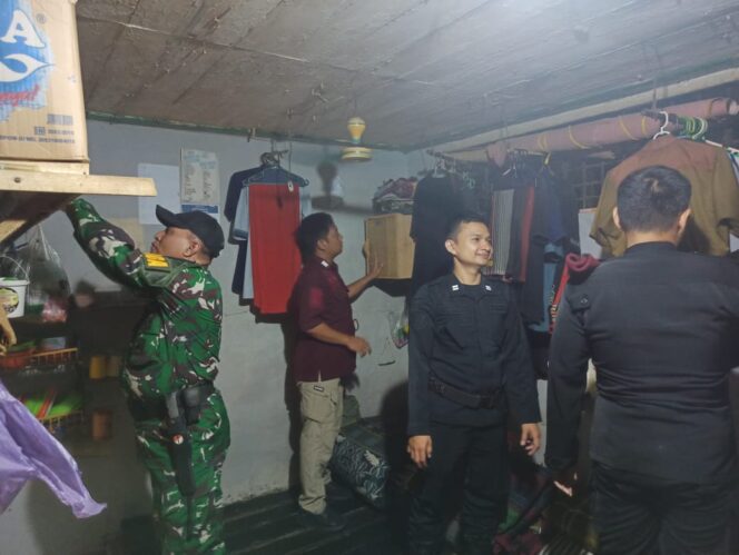 Wujud Sinergi TNI dan Pemasyarakatan, Kodim 1002/HST Ikut Razia di Rutan Barabai