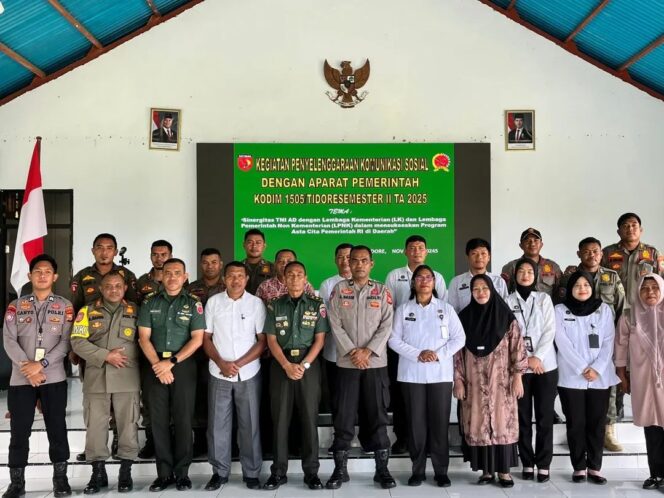 
					Perkuat Sinergi, Kodim 1505/Tidore Gelar Komsos Bersama Aparat Pemerintahan