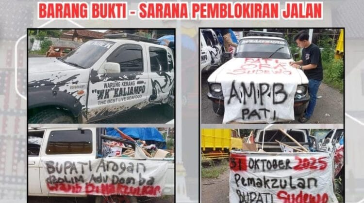 Polresta Pati Tetapkan Dua Pelaku Pemblokiran Pantura sebagai Tersangka*
