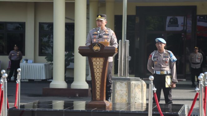 
					Polres Nganjuk Gelar Upacara Pembukaan Latja Siswa Diktuk Bintara Polri Angkatan 57 Tahun 2025
