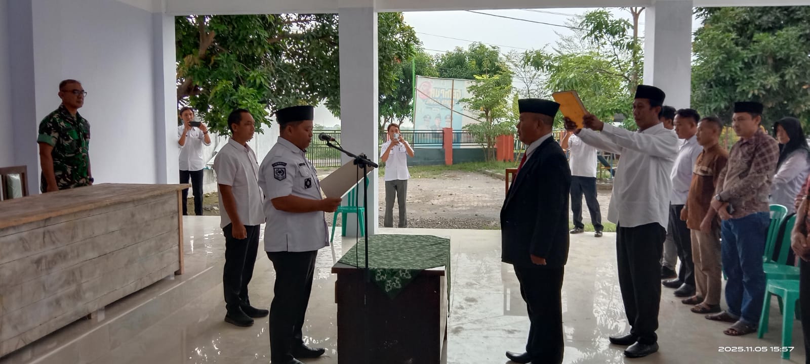 Tongkat Kepemimpinan Desa Penambangan Resmi Berpindah ke Muhammad Saleh