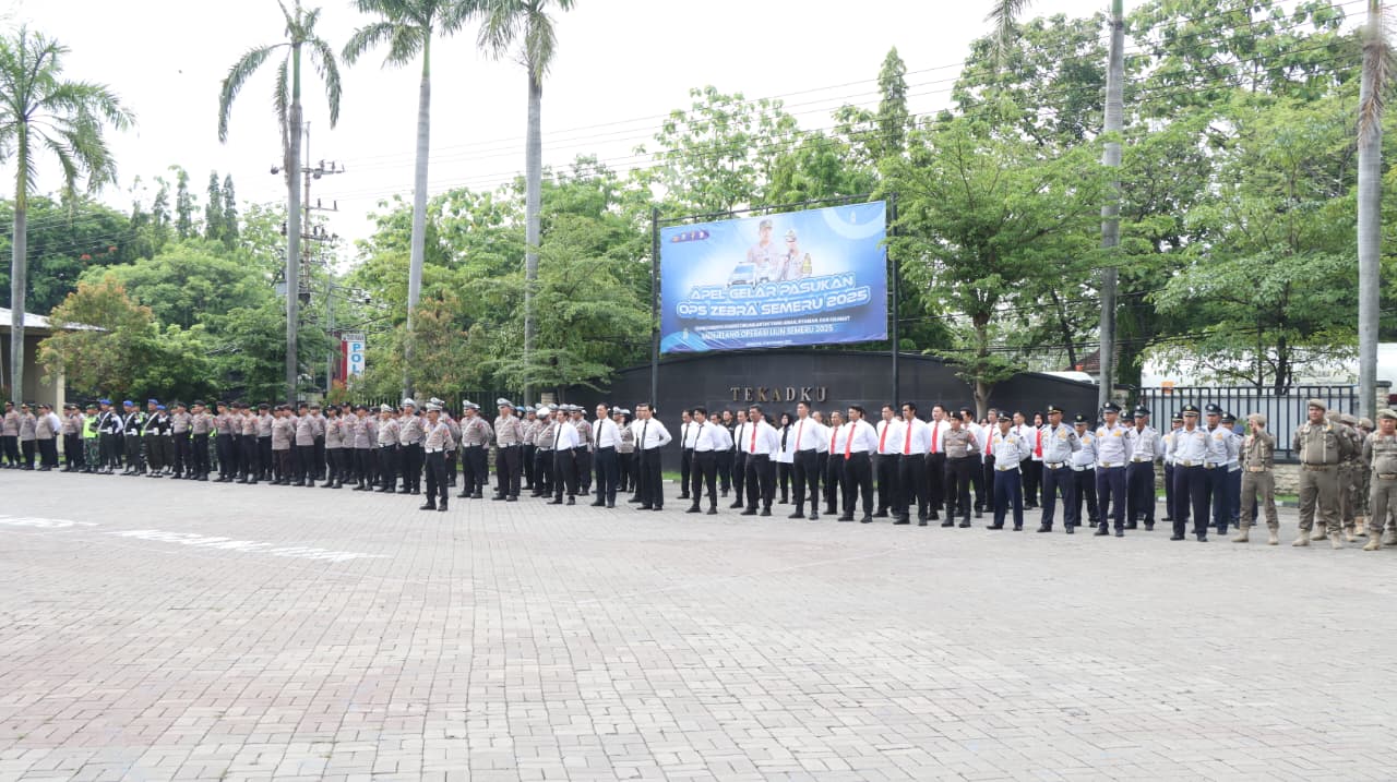 Gelar Pasukan Operasi Zebra Semeru 2025, Kapolres Nganjuk Tekankan Pentingnya Kepatuhan Berlalu Lintas