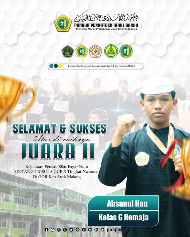 
					Santri Ponpes Ainul Hasan di Probolinggo Sapu Bersih Gelar Juara di Kejurnas Pencak Silat Malang 2025