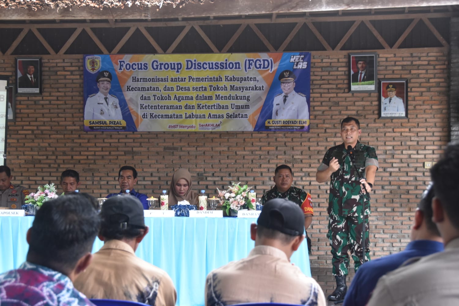 Trantibum HST Diperkuat, Dandim 1002/HST Soroti Pentingnya Kerja Sama TNI–Polri–Pemda