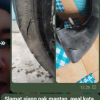 Tangkap Dan Penjarakan Dugaan Mantan Kades Taronggo, Rusak Ban Motor (RB) Gunakan Parang, Langgar Pasal 406 KUHP, Ancaman Pidana 2.8 Bulan
