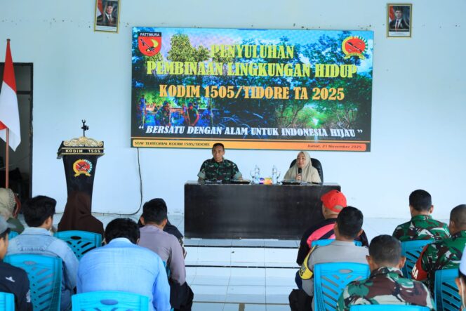 
					Wujudkan Sinergi untuk Alam yang Lebih Baik, Kodim 1505/Tidore Gelar Penyuluhan Lingkungan Hidup