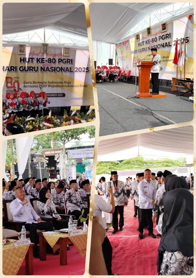 
					HUT ke-80 PGRI & Hari Guru Nasional 2025 Kabupaten Tulungagung Berlangsung Khidmat dan Inspiratif