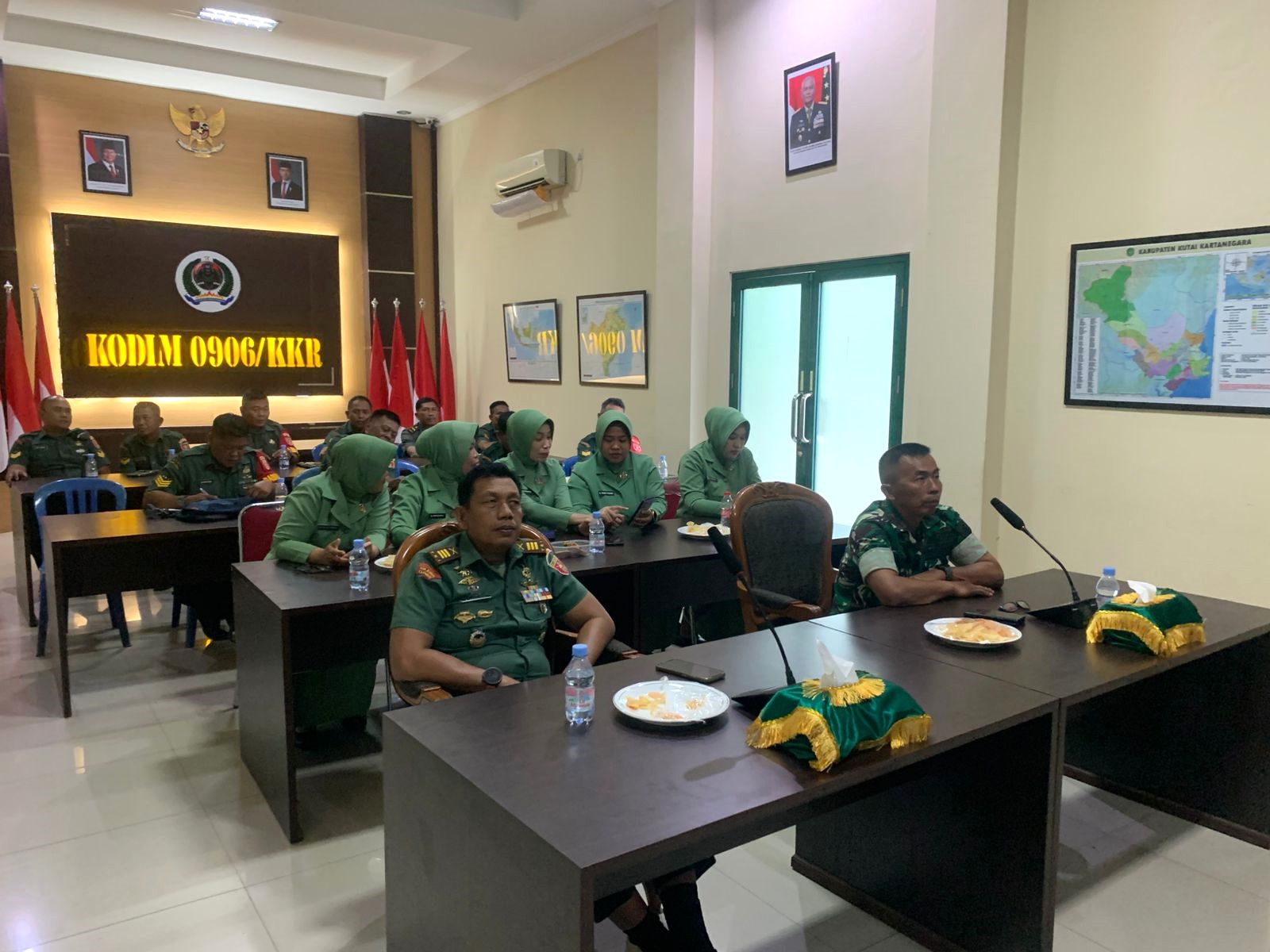 Kodim 0906/Kkr Ikuti Talkshow Pencegahan dan Penanganan KDRT dari Dinas Pembinaan Mental TNI AD