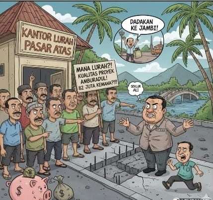 Mendadak ke Jambi, Lurah Absen Saat Warga RT 15 Protes Proyek Rabat Beton