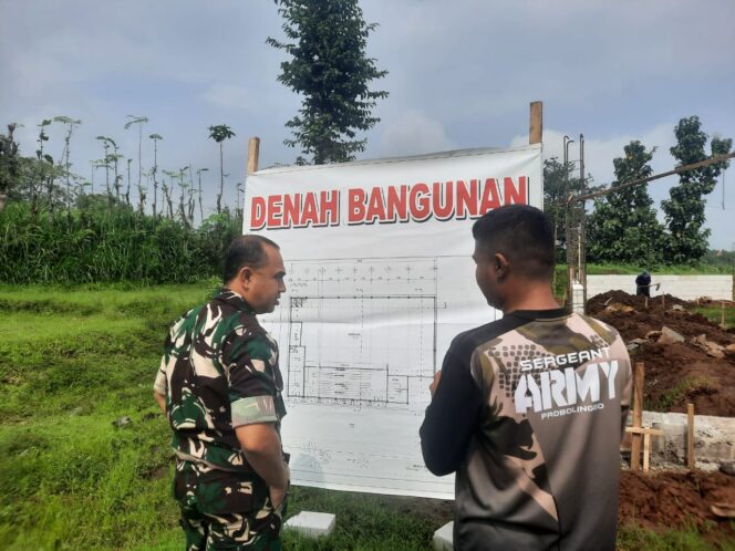 
Dandim 0820 Probolinggo Tinjau Progres Pembangunan Koperasi Merah Putih di Desa Patalan