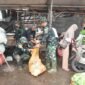 Kodim 1002/HST Gelar Karya Bakti Bersihkan Pasar Kramat Barabai Sambut Hari Juang TNI AD ke-80 dan HUT Korem 101/Antasari