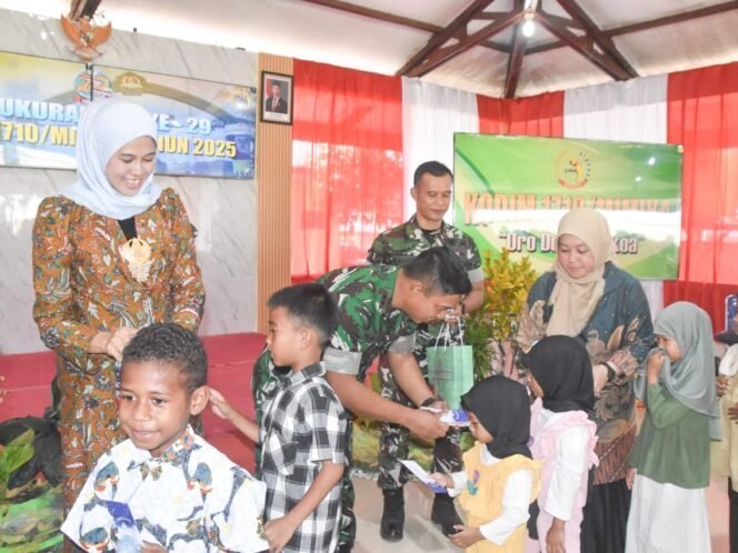 
					Rayakan HUT ke-29, Kodim 1710/Mimika Gelar Syukuran Sederhana