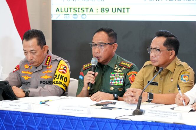 
Panglima TNI Prioritaskan Hunian, Jembatan, dan Layanan Publik pada Rekonstruksi Pascabencana