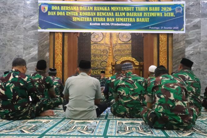 
Doa Bersama Sambut 2026, Kodim Probolinggo Teguhkan Spirit Kebersamaan dan Kemanusiaan
