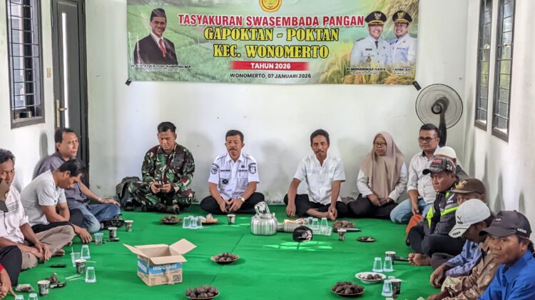 Sinergi Petani, Pemerintah, dan TNI Menguat di Tasyakuran Swasembada Pangan Wonomerto