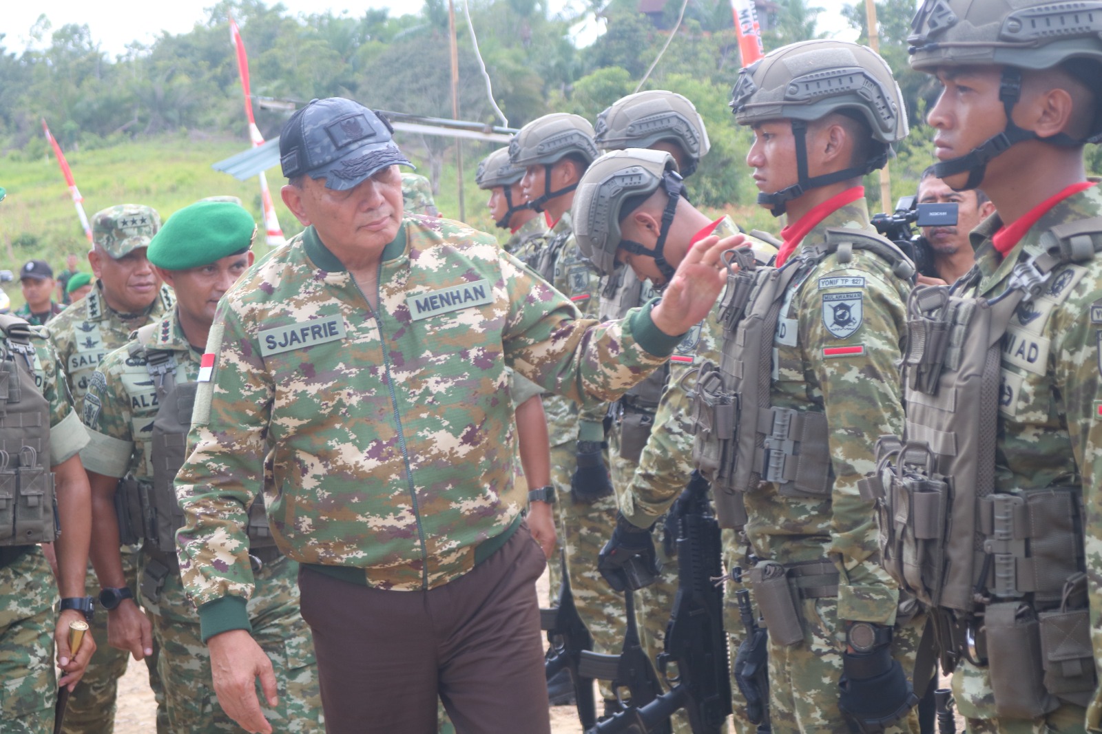 Menteri Pertahanan RI Kunjungi Brigif TP 85/BTC di Kutai Barat