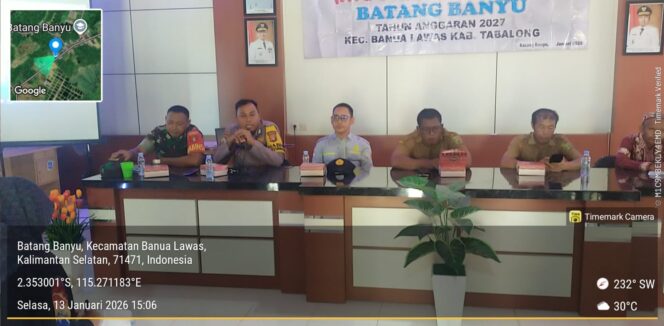 
Babinsa Koramil 1008-06/Banua Lawas–Pugaan Hadiri Musrenbangdes TA 2027 di Desa Banyu Tajun