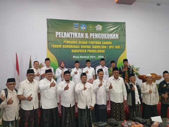 
DPC FKDT Probolinggo Periode 2025–2030 Dilantik, Sinergi Madrasah Diniyah dan Pemerintah Diperkuat