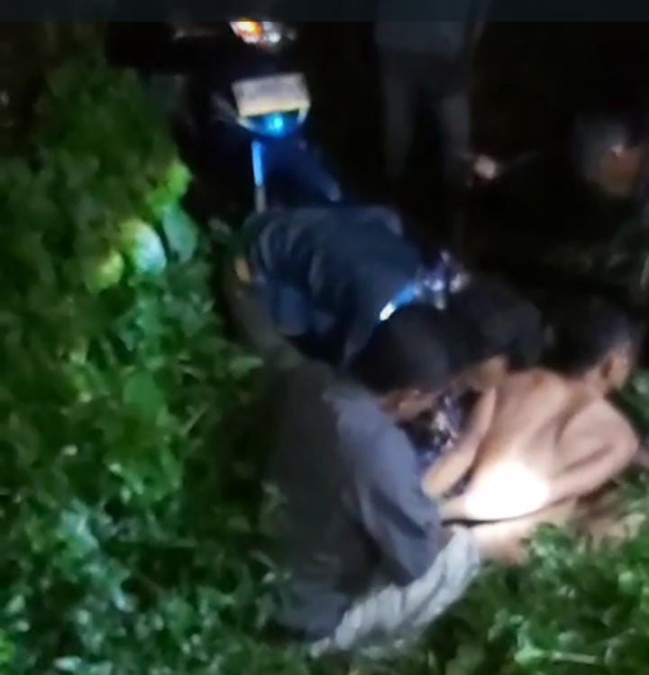 Dikejar Linmas Antar Desa, Terduga Pelaku Pencurian Motor Diamankan di Sapikerep Sukapura 