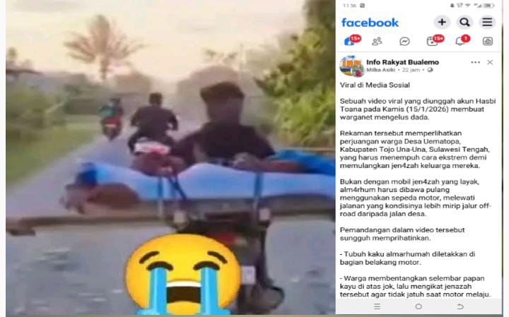 Viral Jenazah Dibawa Naik Motor, Warga Uematopa Hadapi Jalan Rusak dan Keterbatasan Ambulans
