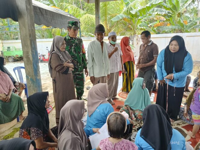 
TNI Hadir di Tengah Masyarakat, Babinsa Dampingi Posyandu Kasih Ibu