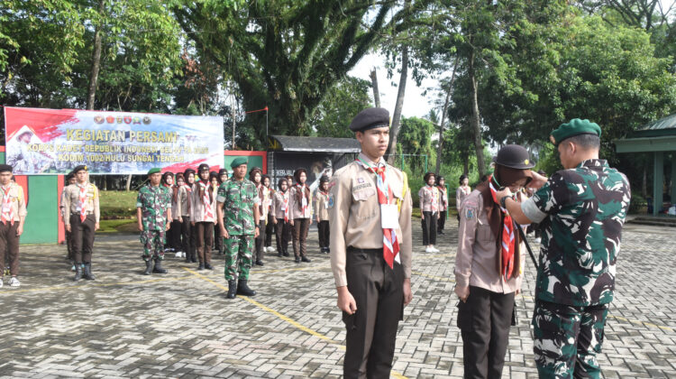 Perkemahan KKRI TA 2026 Resmi Dibuka, Dandim 1002/HST: Tanamkan Nilai Bela Negara