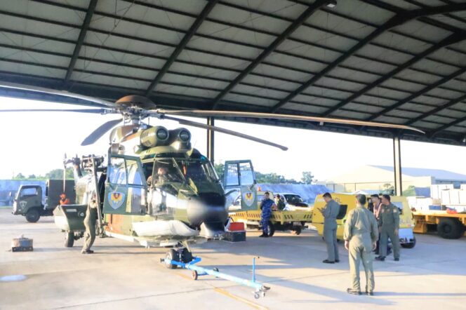 
Lanud Sultan Hasanuddin Kembali Kerahkan Helikopter Caracal Dan Boeing Intai Strategis, Lokasi Jatuhnya Pesawat ATR 42-500 Berhasil Diidentifikasi