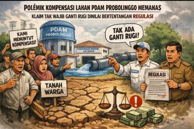 
Polemik Kompensasi Lahan PDAM Probolinggo Memanas, Klaim Tak Wajib Ganti Rugi Dinilai Bertentangan Regulasi