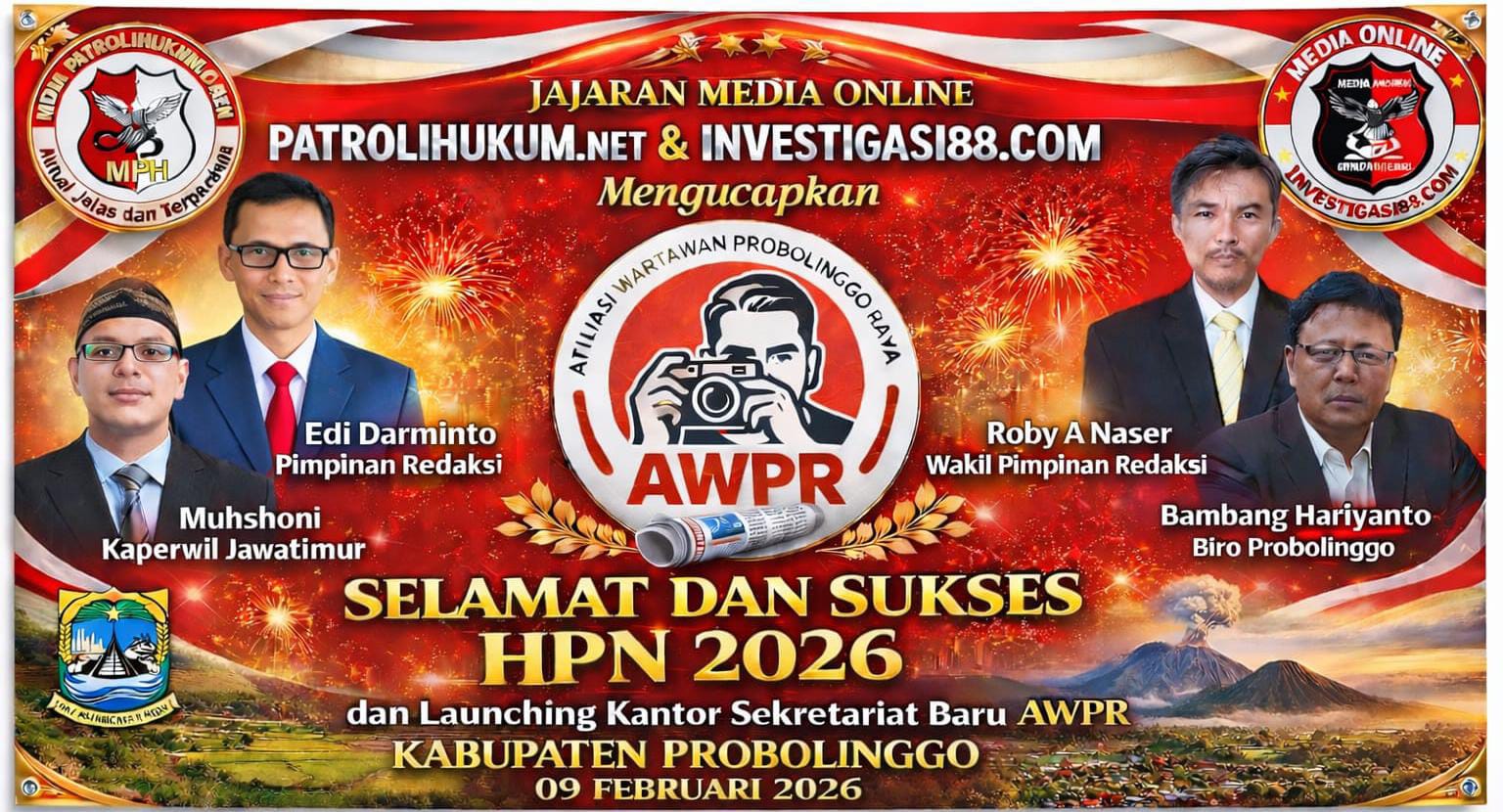 Pemred Patrolihukum.net & Investigasi88.com Edi Darminto Apresiasi Peresmian Kantor AWPR di Momentum HPN 2026