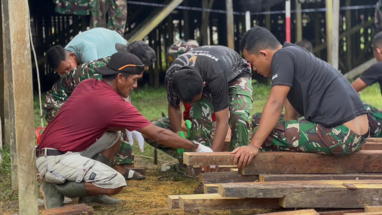 Dari Tering Lama untuk Masa Depan, TNI dan Warga Satukan Tenaga Bangun Sumber Air