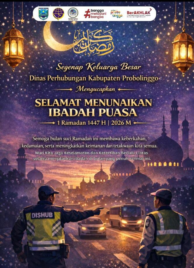 
Dinas Perhubungan Kabupaten Probolinggo Serukan Tertib Lalu Lintas Saat Ramadan, Ibadah Aman Jadi Prioritas