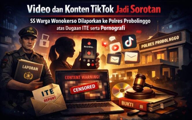 
SS Warga Wonokerso Dilaporkan ke Polres Probolinggo atas Dugaan Pelanggaran UU ITE dan UU Pornografi, Pemdes Mengaku Ikut Dirugikan