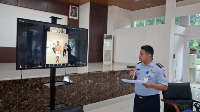 
Casis Bintara PK TNI AU A-57 Lanud Sultan Hasanuddin Jalani Sidang Pantukhirda