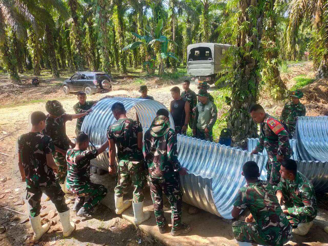 Satgas Gulbencal Kodam I/Bukit Barisan Tuntaskan Perbaikan Jembatan di Tapanuli Selatan, Akses Warga Pulih 100 Persen
