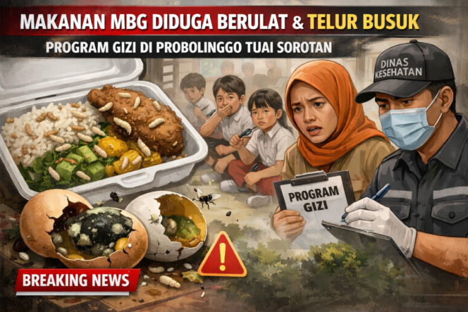 
Makanan MBG Diduga Berulat dan Telur Busuk, Program Gizi di Probolinggo Tuai Sorotan