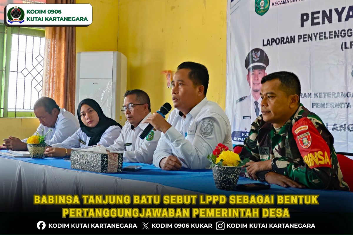 Babinsa Tanjung Batu Sebut LPPD Sebagai Bentuk Pertanggungjawaban Pemerintah Desa Babinsa Tanjung Batu Sebut LPPD Sebagai Bentuk Pertanggungjawaban Pemerintah Desa