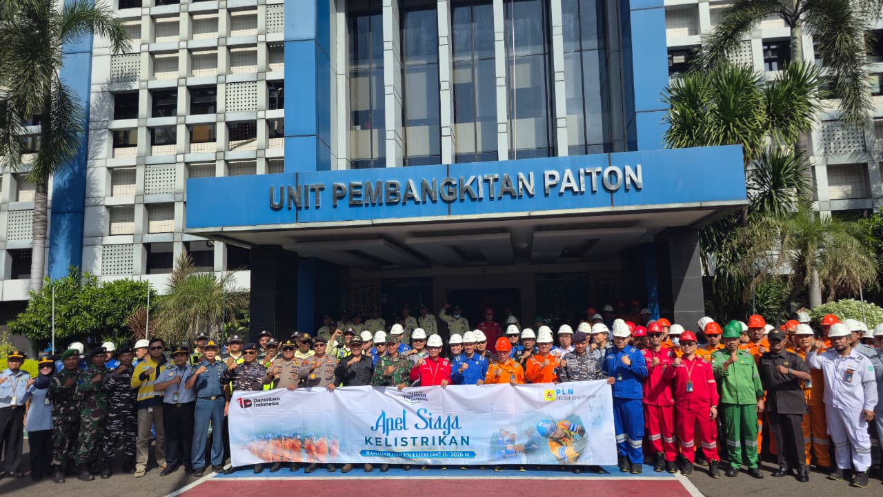 Danramil Paiton Kapten Cke Adi Suwarso, Apel Siaga Kelistrikan Sambut Hari Raya Idhul Fitri