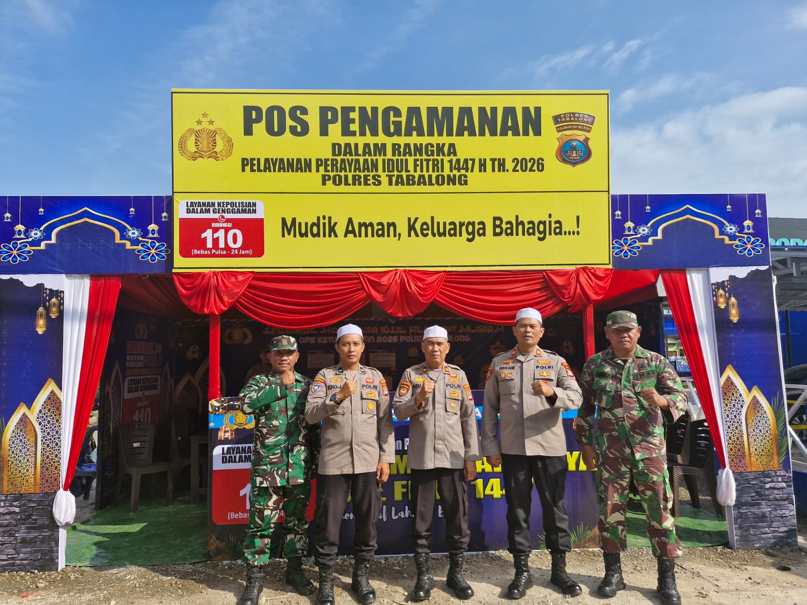 Kodim 1008/Tabalong Kerahkan Personel BKO Dukung Pengamanan Mudik Lebaran 1447 H