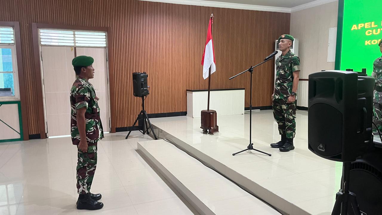 Dandim 1008/Tabalong Resmi Melepas Personel Cuti Lebaran, Berikan Pesan Keamanan dan Bingkisan