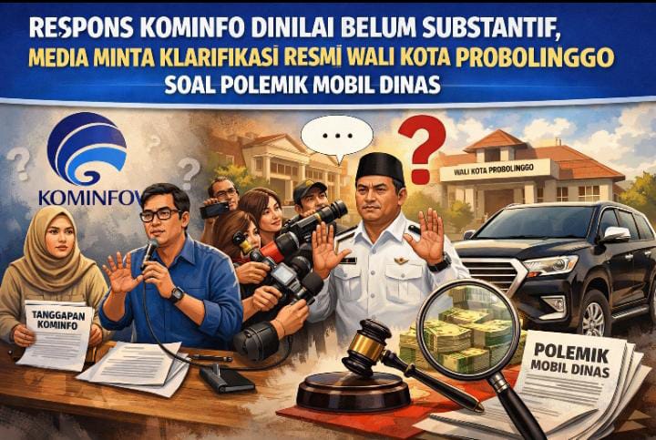 Respons Kominfo Dinilai Belum Substantif, Media Minta Klarifikasi Resmi Wali Kota Probolinggo Soal Polemik Mobil Dinas Respons Kominfo Dinilai Belum Substantif, Media Minta Klarifikasi Resmi Wali Kota Probolinggo Soal Polemik Mobil Dinas