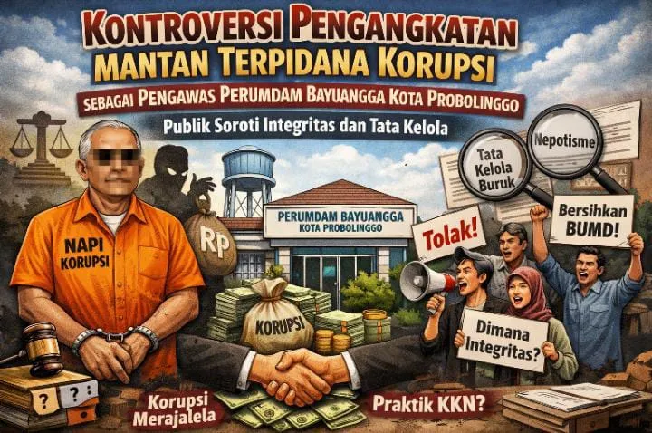 Kontroversi Pengangkatan Mantan Terpidana Korupsi sebagai Pengawas Perumdam Bayuangga, Publik Soroti Integritas dan Tata Kelola